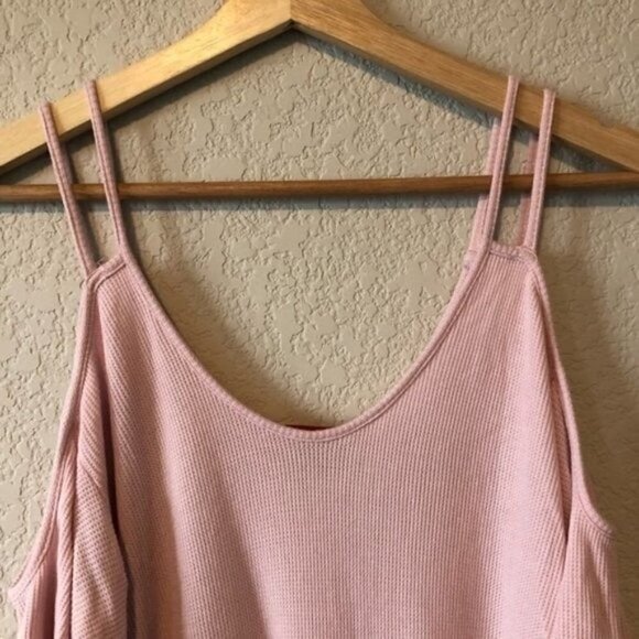 Saks Fifth Avenue Pink Cold Shoulder Top - Picture 4 of 7